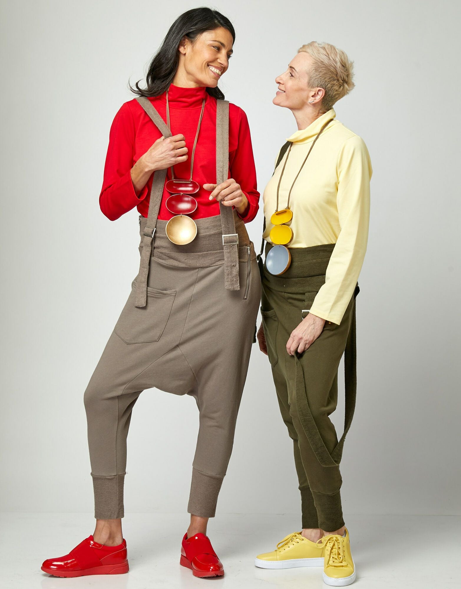 Yellow half collar golf shirt