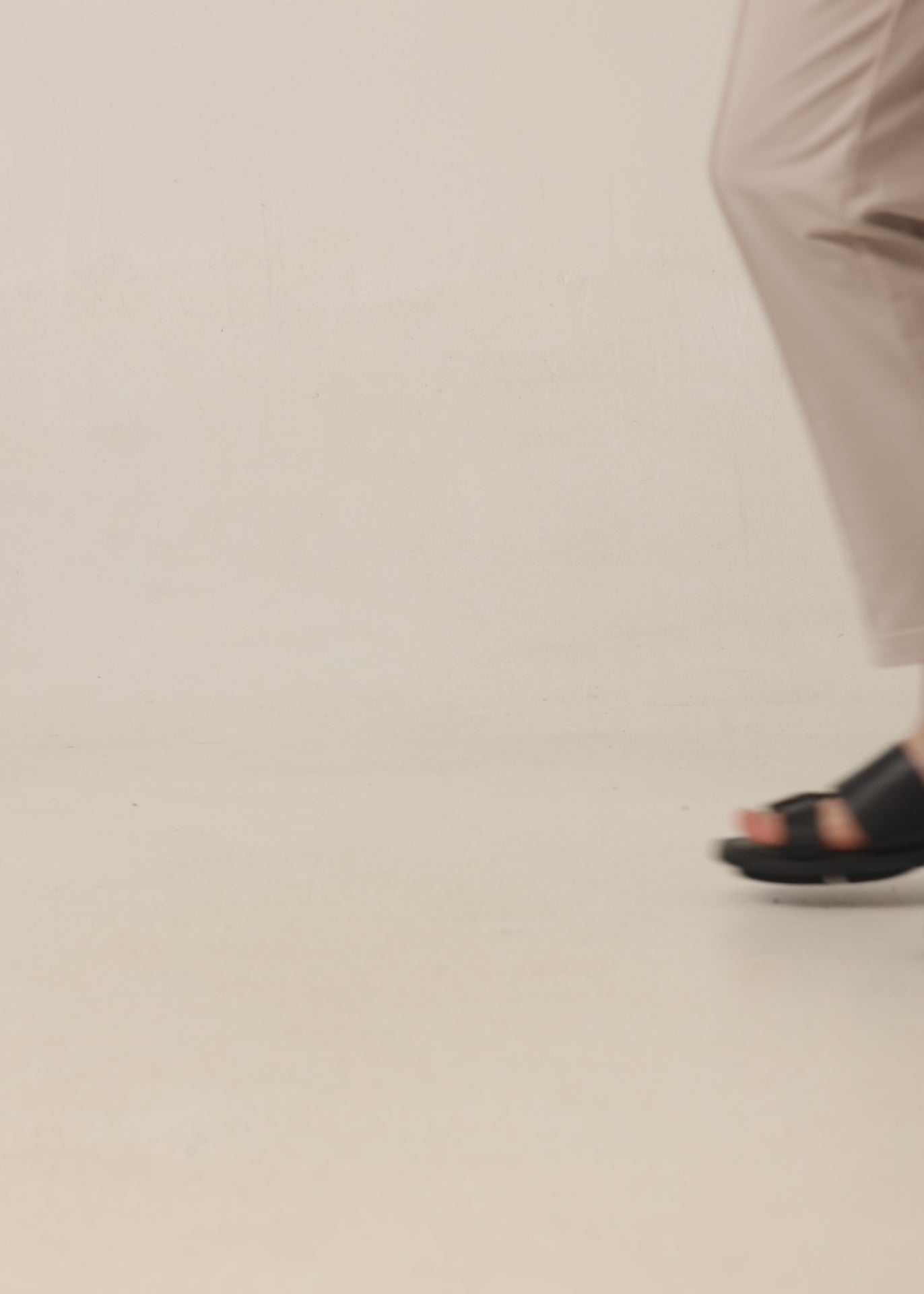 Women's Leather Sandals with Black Color Combination Strap