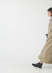 שמלה שרוול ארוך גולף ורוכסן חום