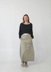 חולצה שרוול ארוך דקה חמרה