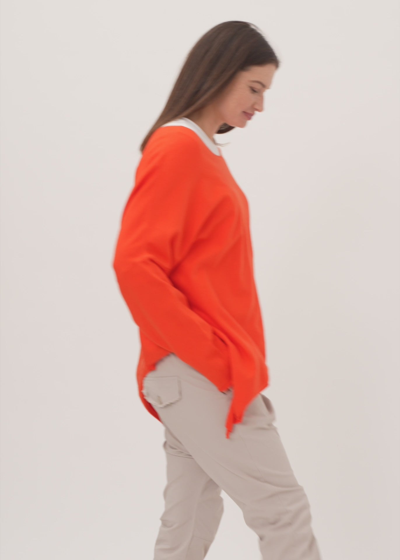 Purple oversized batwing knit