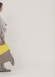 עליונית ארוכה צעיף מלופף אפור בהיר