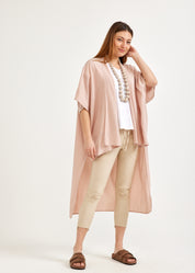 עליונית קימונו ורוד