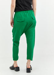 מכנסי שקי עם שני קפלים מקדימה ירוק