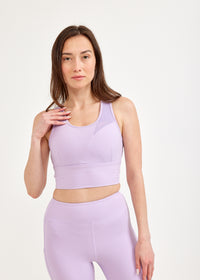 Training top diagonal cuts purple mesh combination - 00